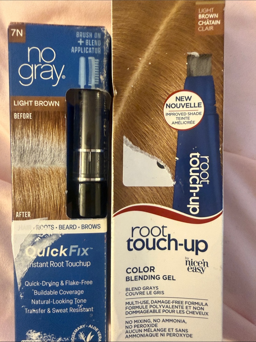 Root Touch-Up Color Blending Gel - Light Brown
